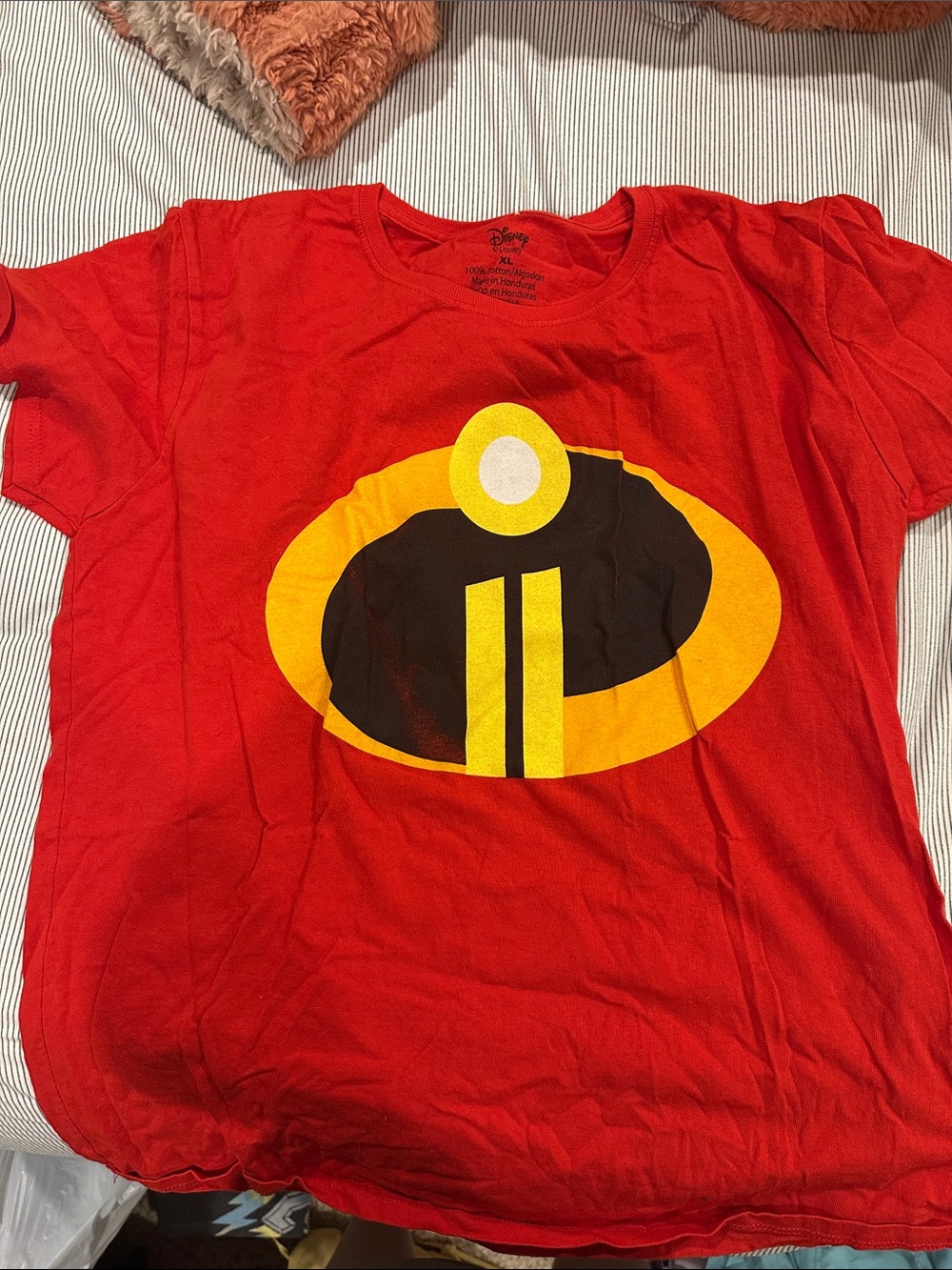 Disney Red Incredibles Logo Short Sleeve Tee